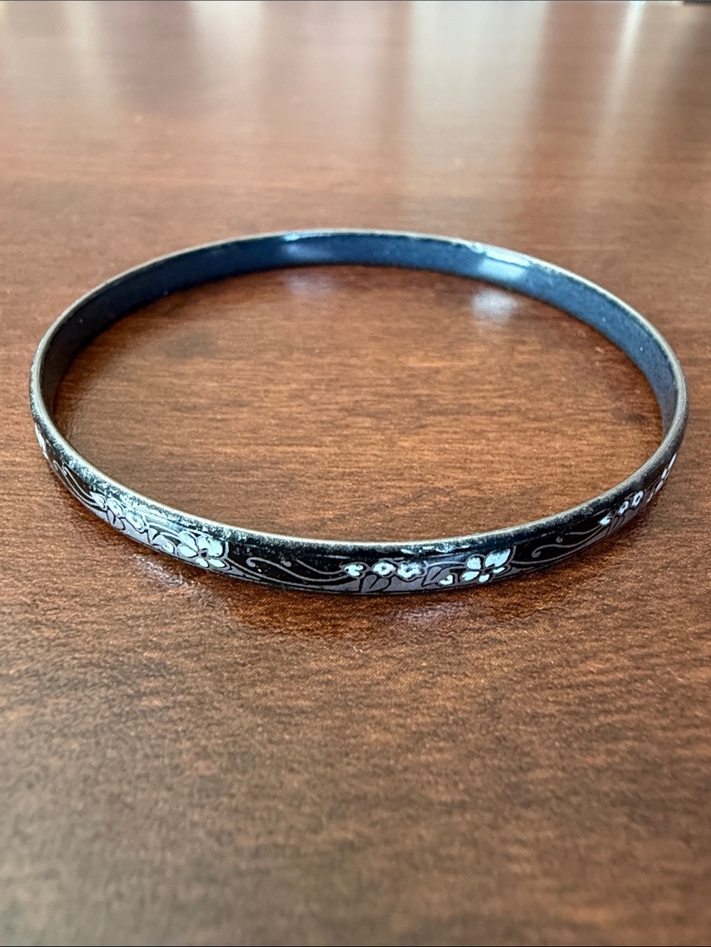 Vintage designer Michaela Frey Team bangle bracelet, handmade